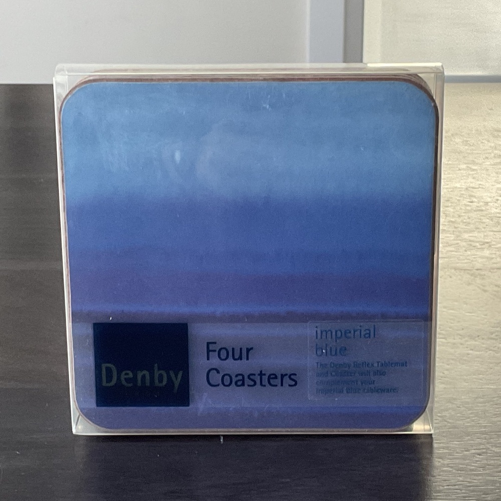 Denby Imperial Blue (retired) Coasters Pack of 4